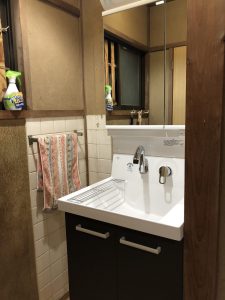 別府市Y様邸洗面化粧台リフォーム施工後｜リフォネ大分ゆめタウン別府店