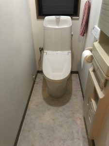 トイレ床の施工事例アフター
