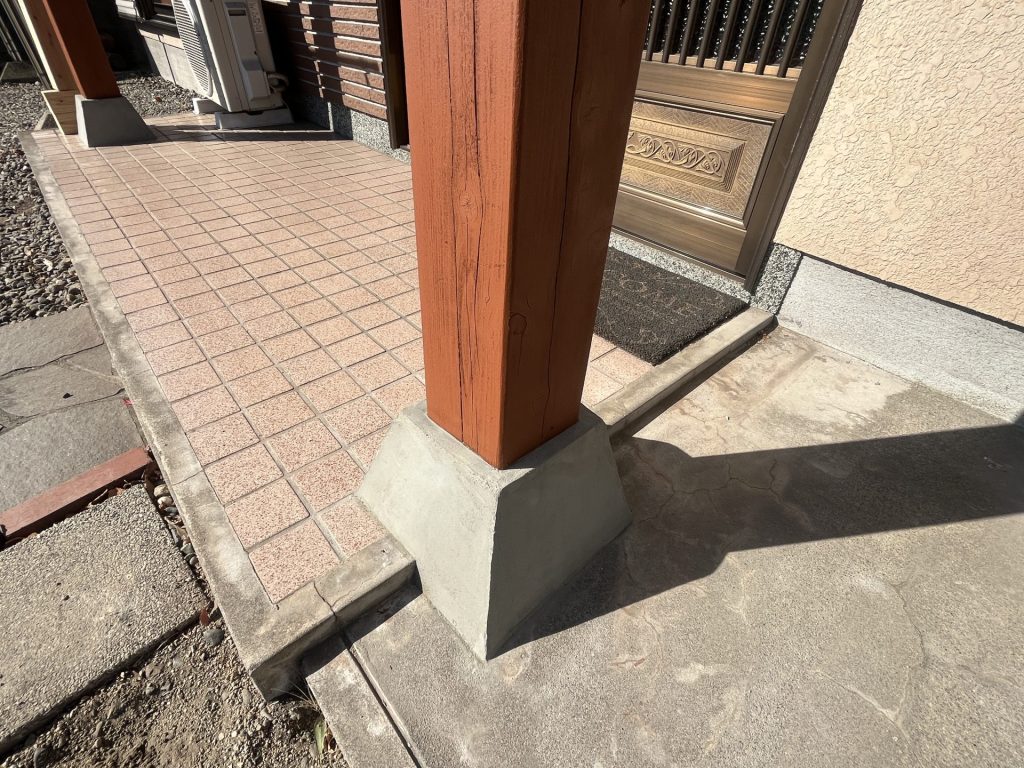 大分市N様邸 軒先柱改修工事